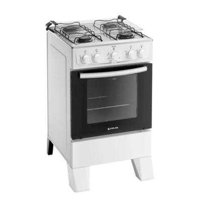 Fogão 4 Bocas Atlas Milão Mesa Inox Branco Fogão 4 Bocas Atlas Milão Mesa Inox Branco
